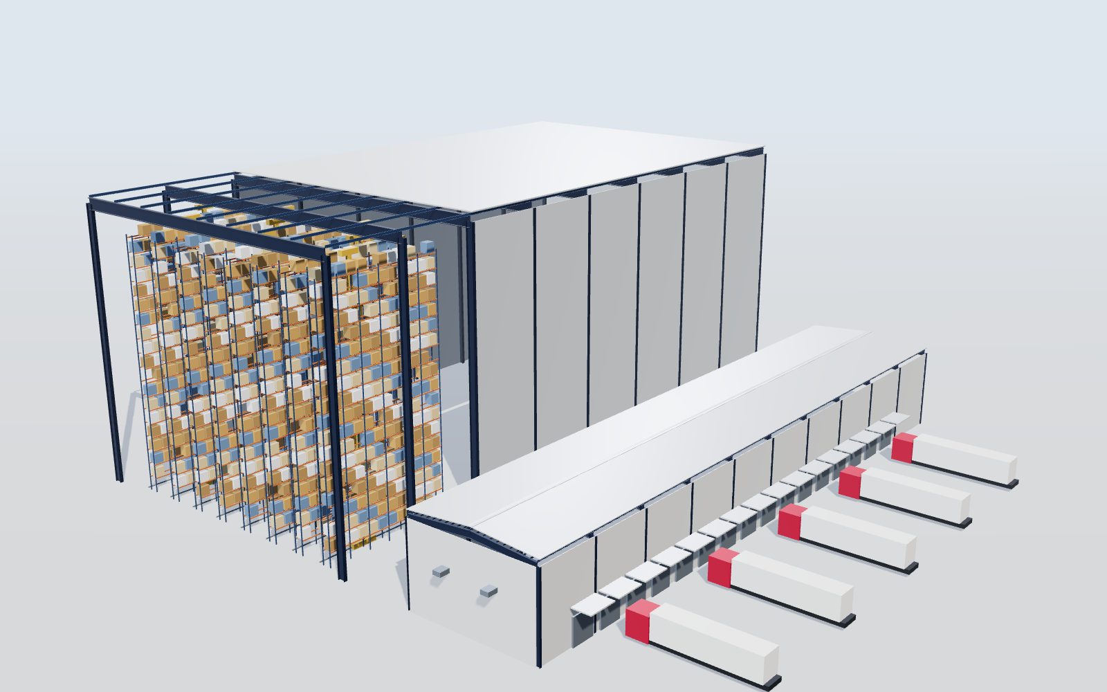 ASRS High-Bay Warehouse Steel Structures
