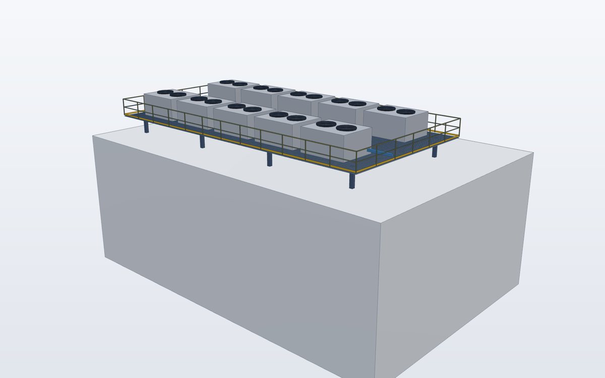 Steel cold storage building with refrigeration plant