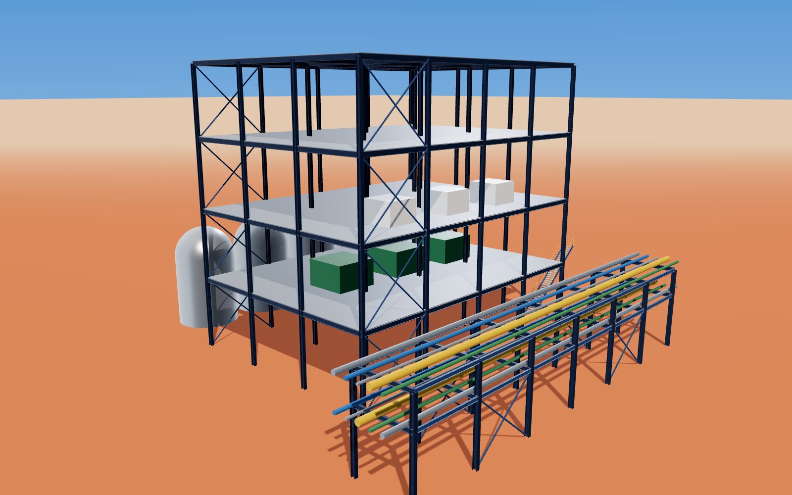 Process plant structures