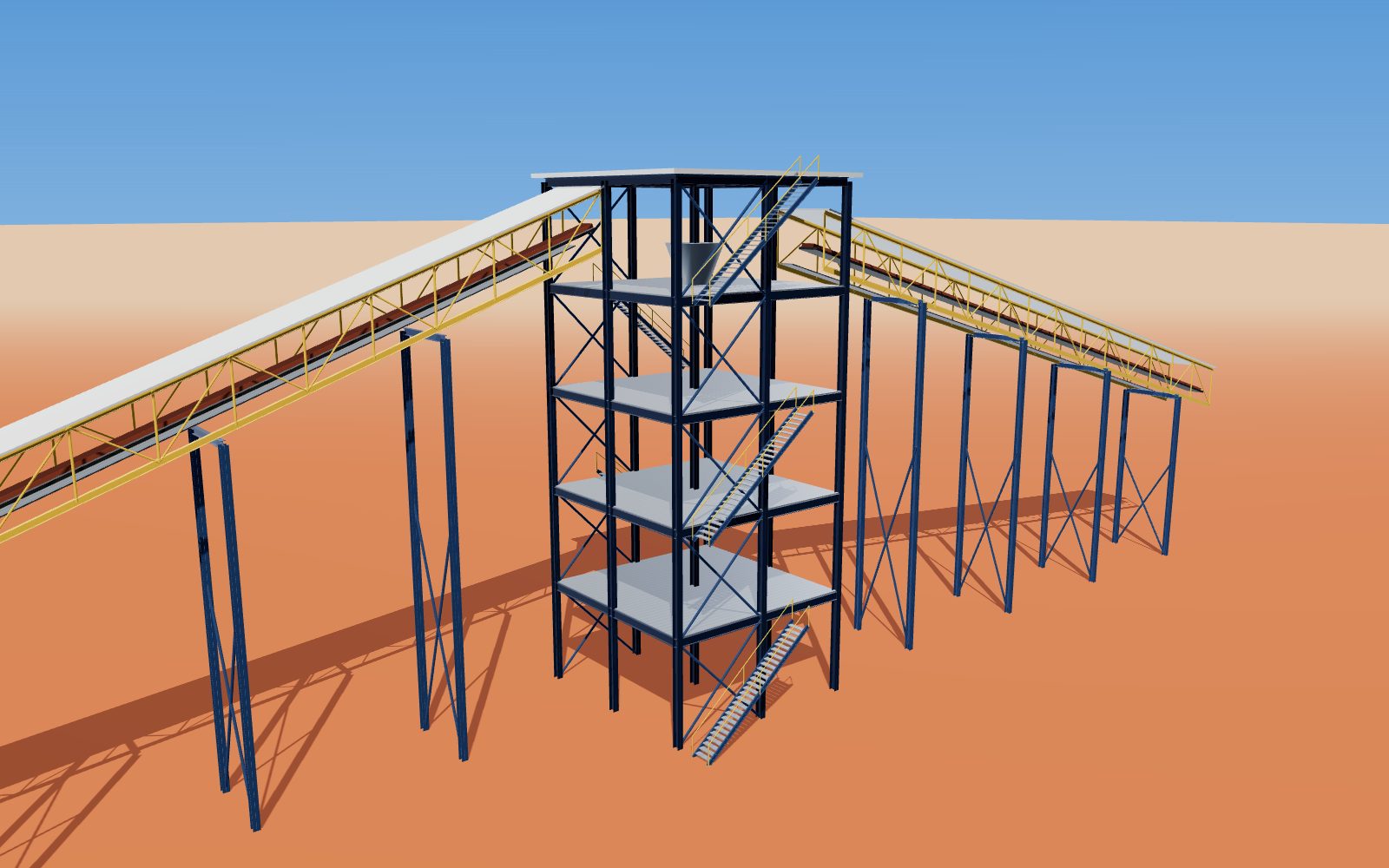 Transfer towers