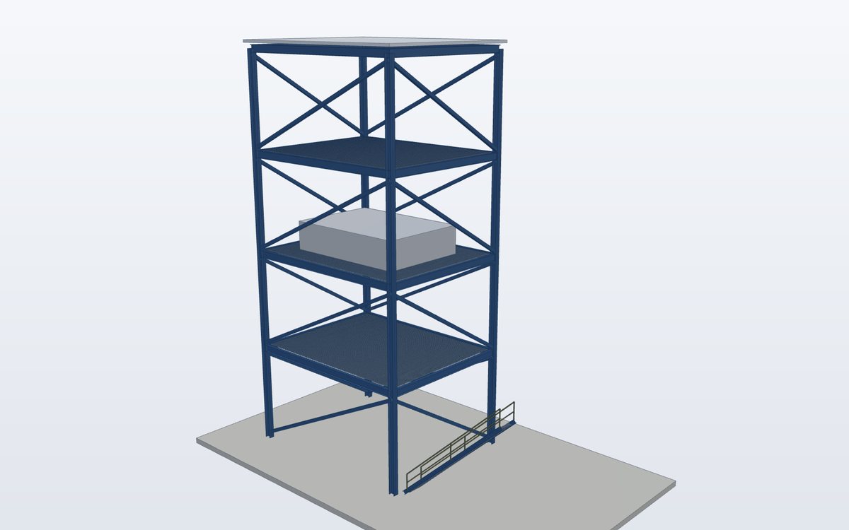 Steel transfer tower and conveyor gallery