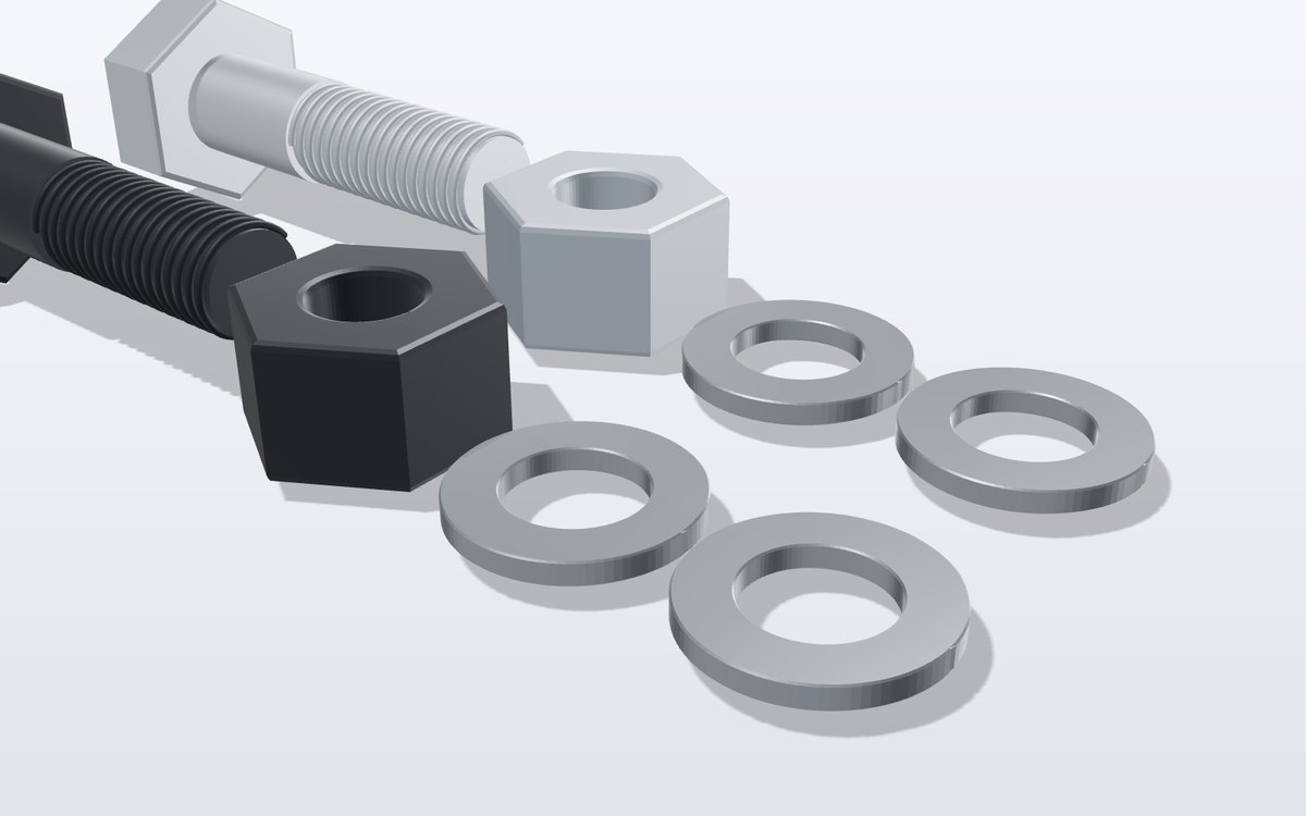 Hardened washers for preloaded bolts