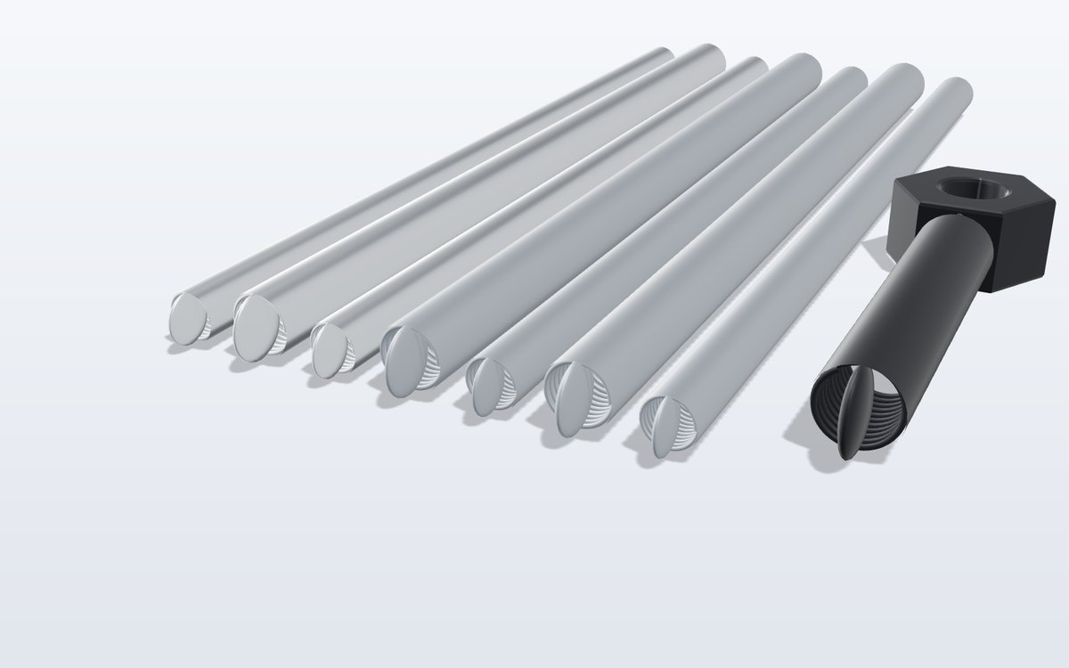 Threaded rod ends