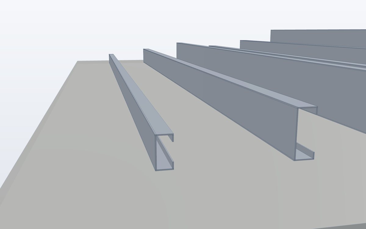 C purlins – profile detail