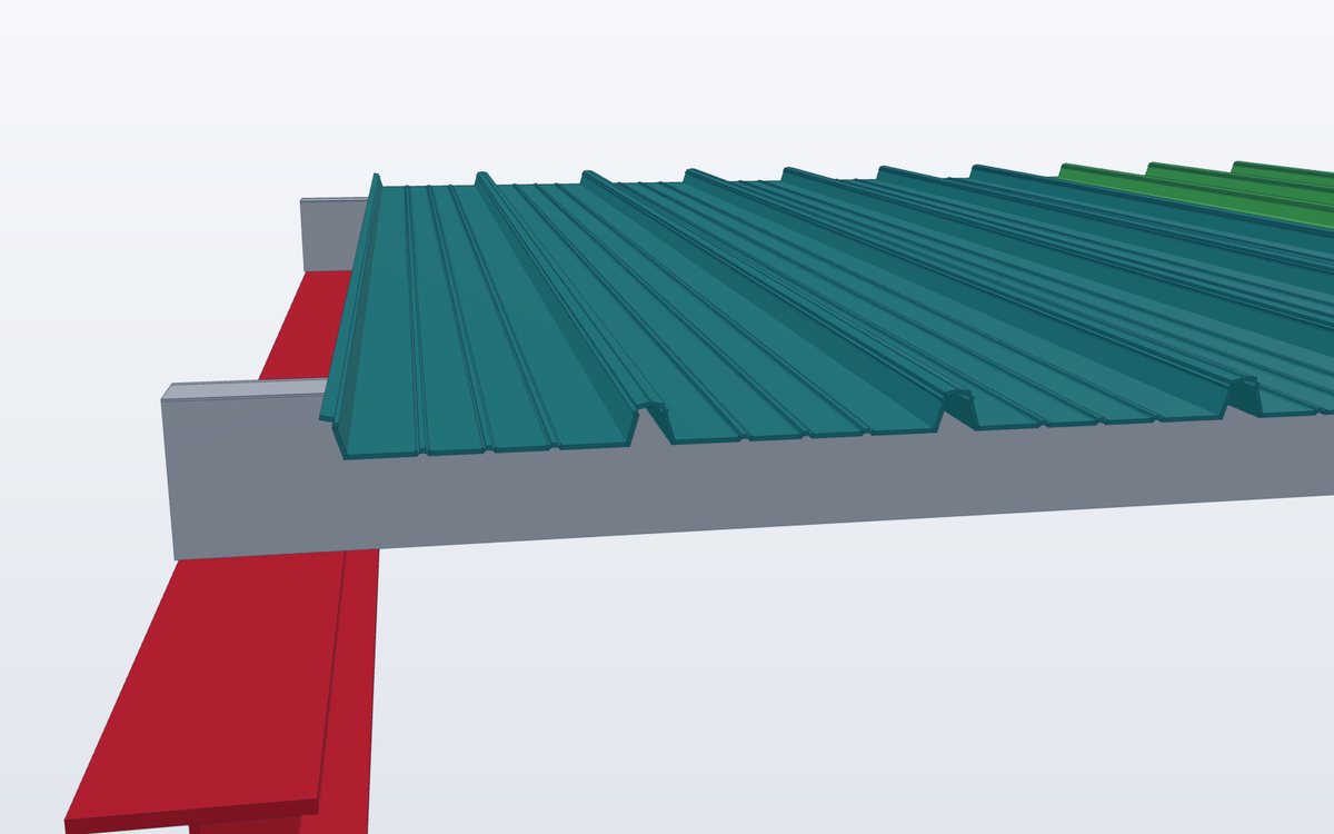 Clip-lock roof – profile detail