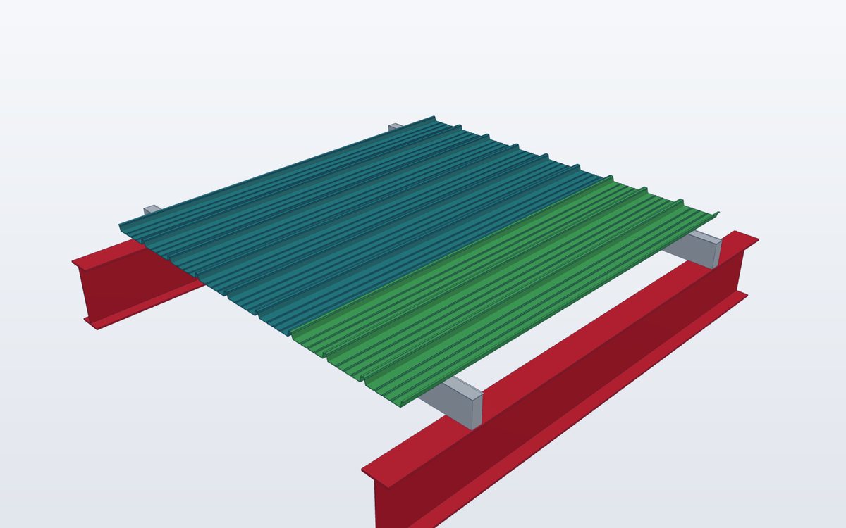Clip-lock roof – view
