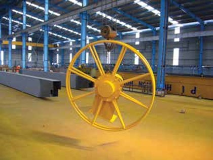 Cable reel for transfer cart power