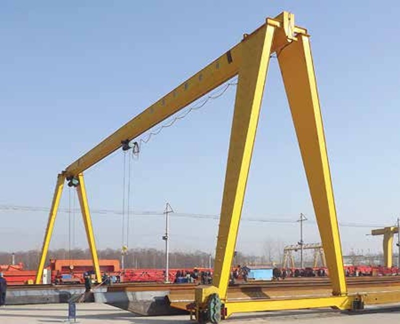 Single girder gantry leg