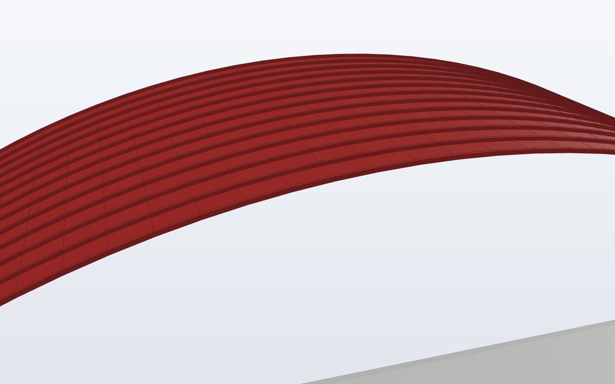 Curved sheets – profile detail