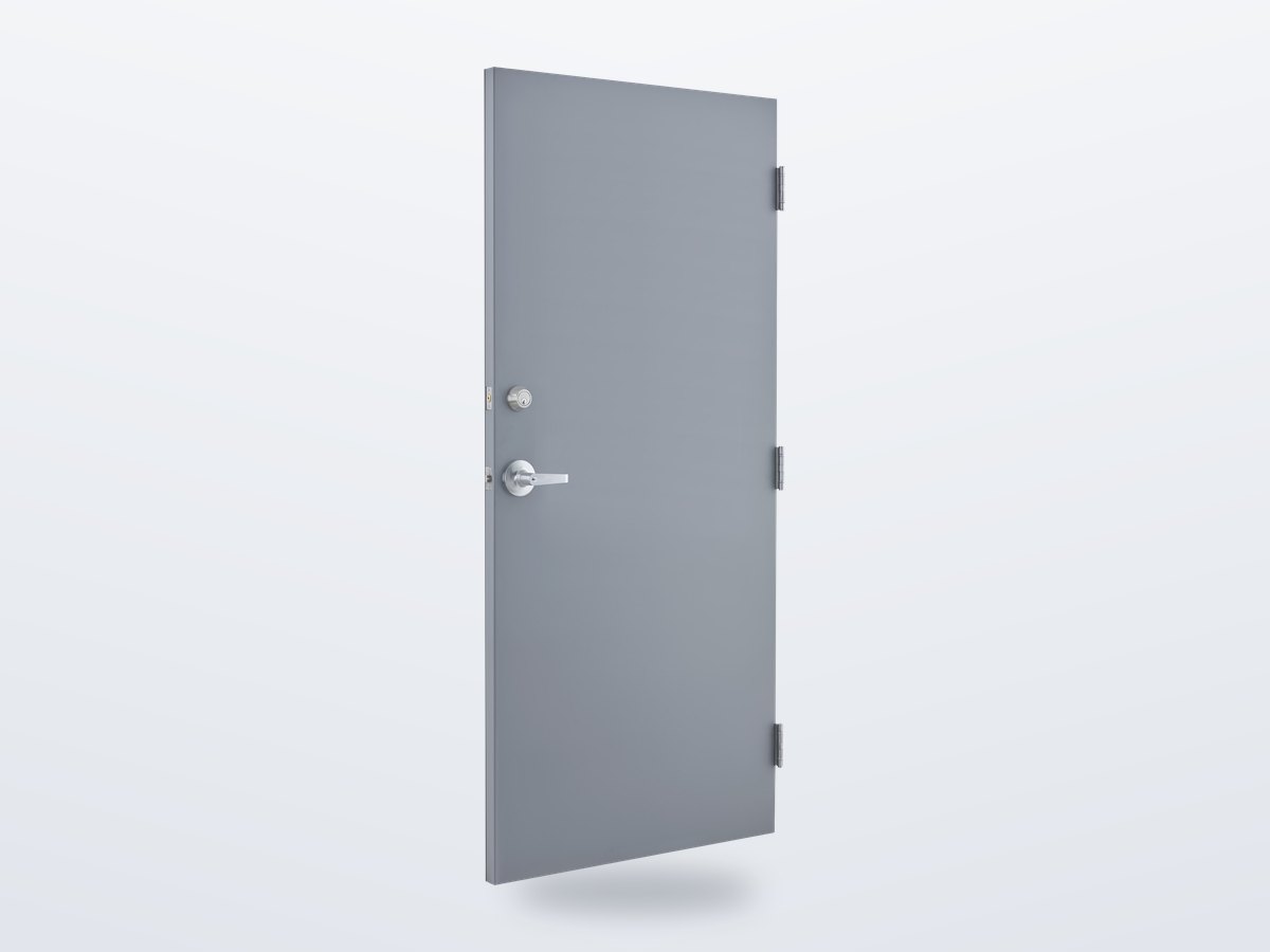 Hollow metal steel door and frame