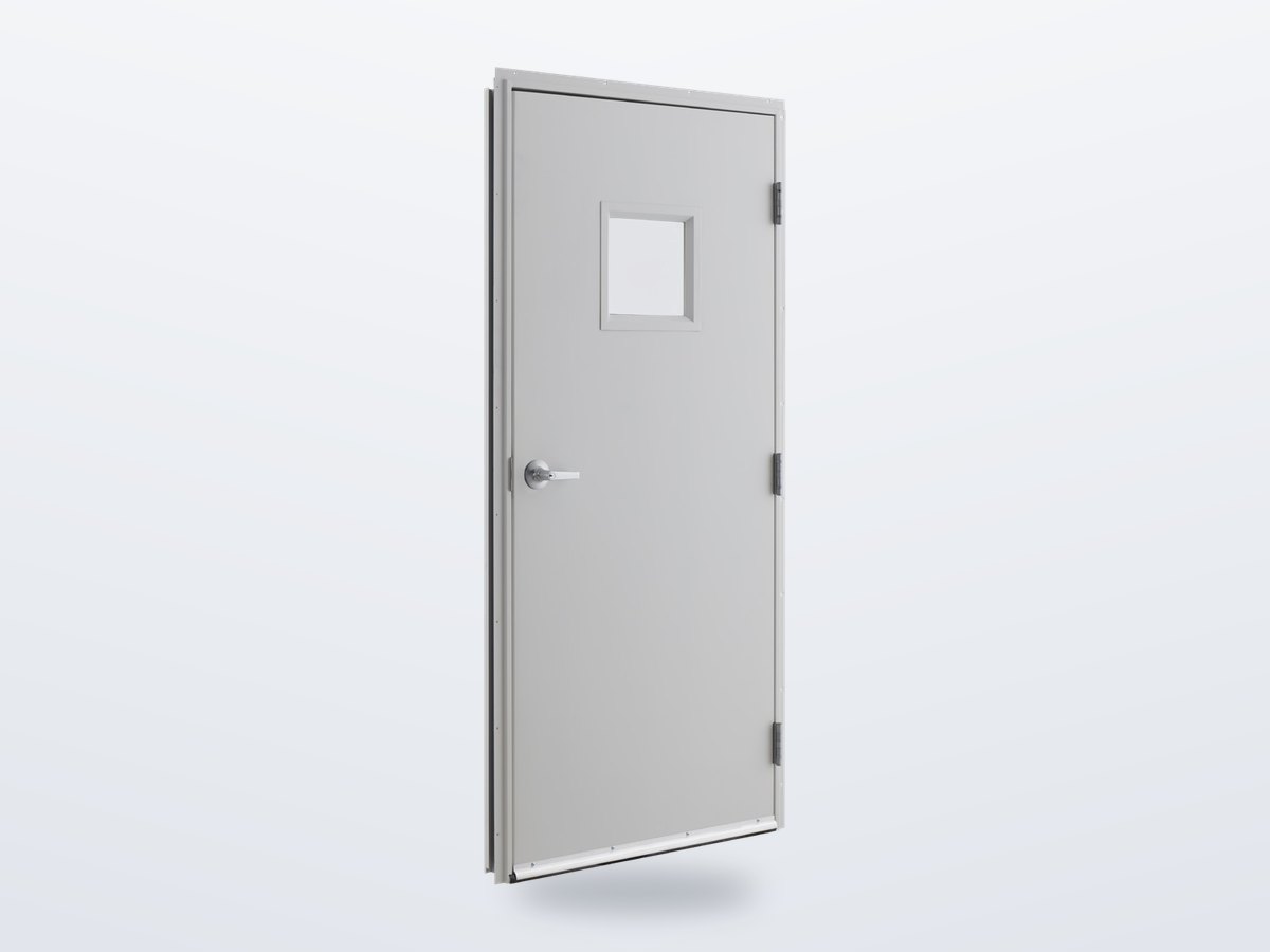 Steel doors for modular buildings