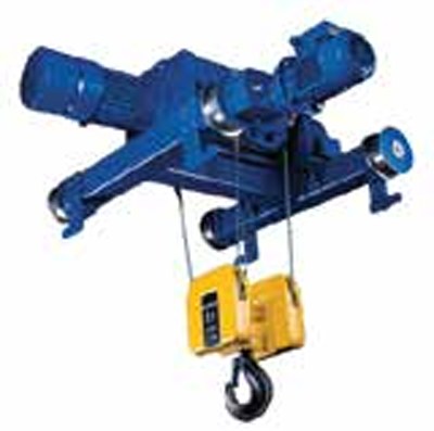 Double-rail trolley electric wire rope hoist