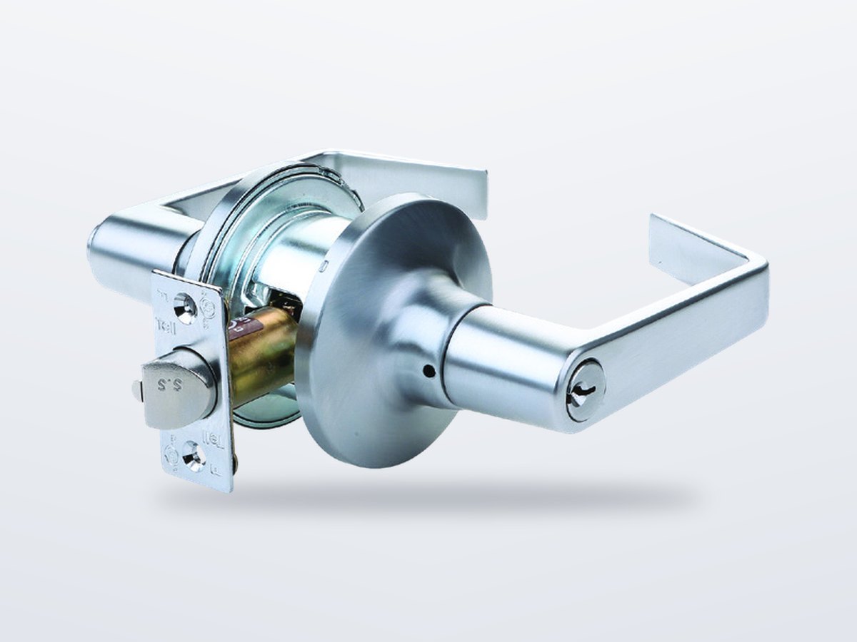 Tubular lever lock