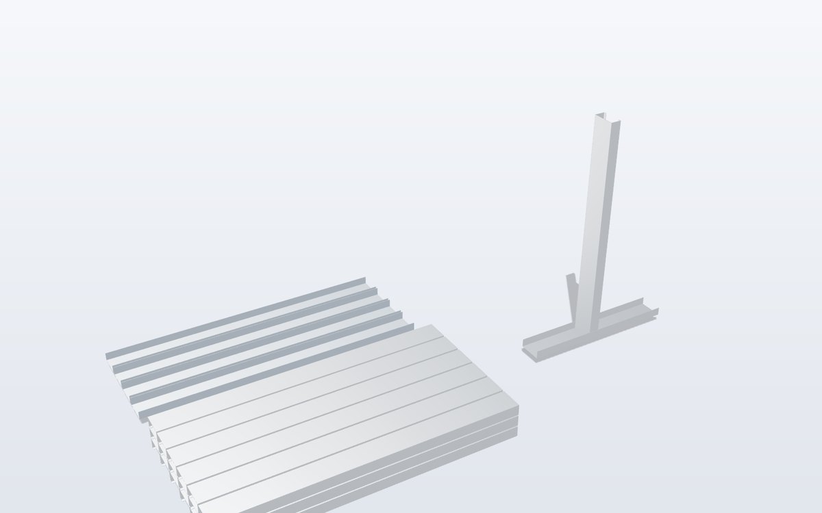 Stack of lipped C studs and U tracks