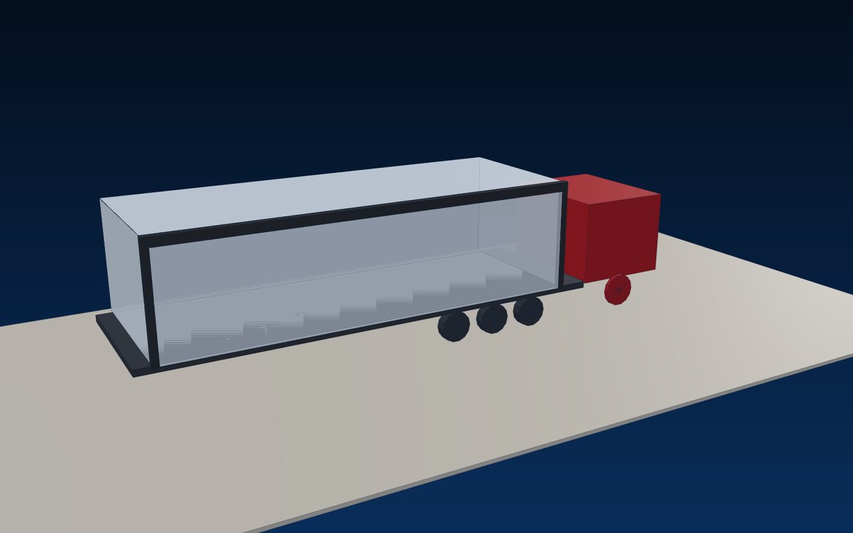 Wrapped modular home on a low-loader trailer