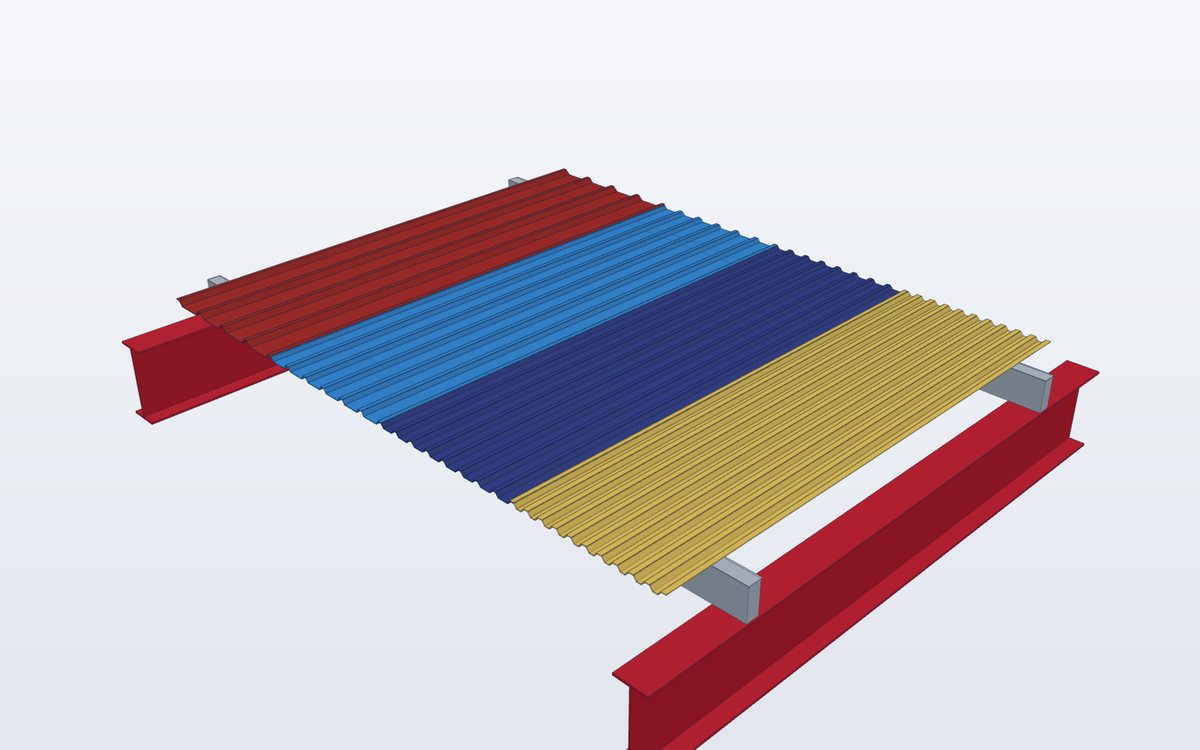 Trapezoidal sheets – view