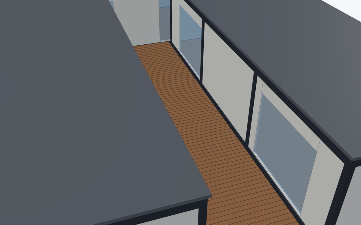 WS Family Courtyard – frame and glazing detail
