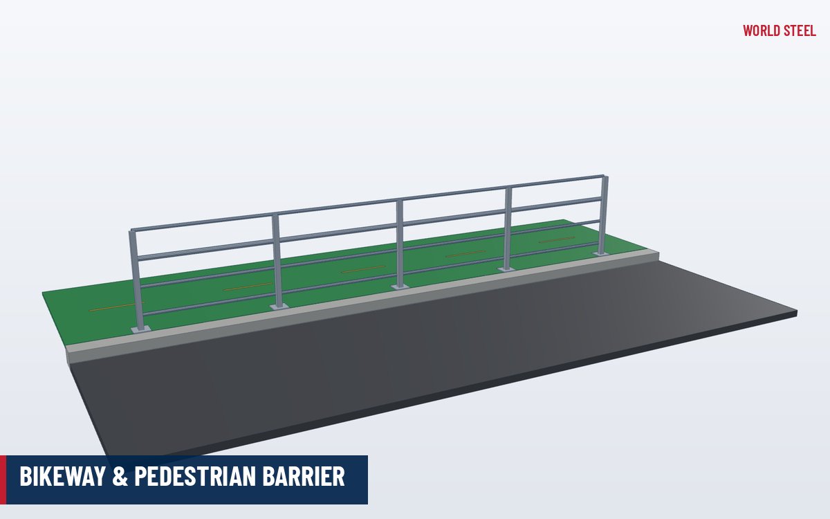 Bikeway & pedestrian barrier