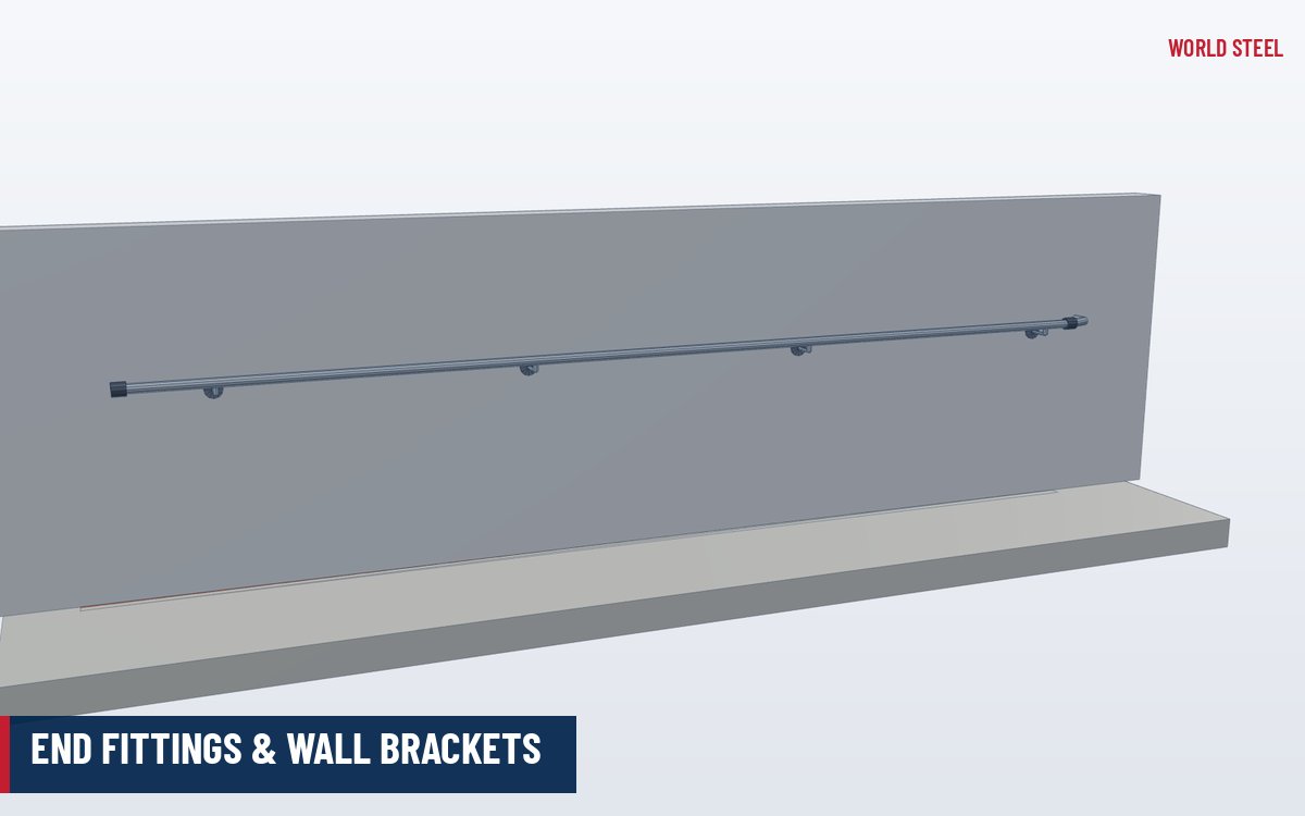 End fittings & wall brackets