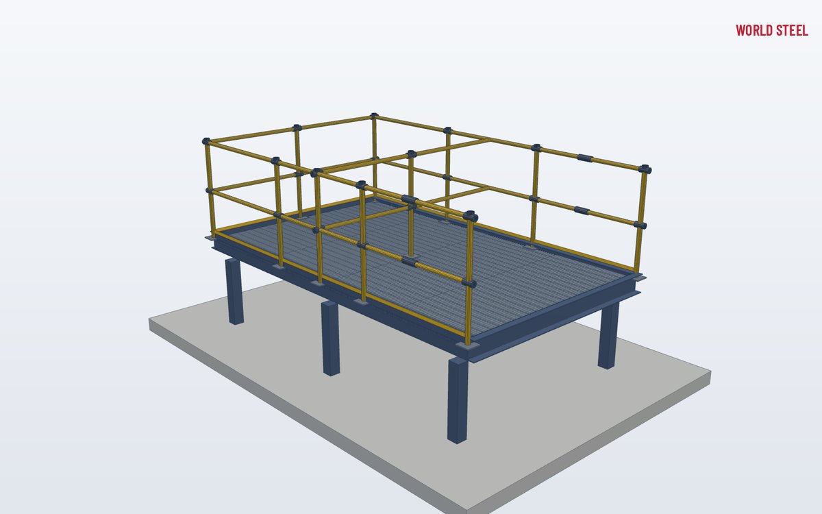 Second view of the guardrail with connectors