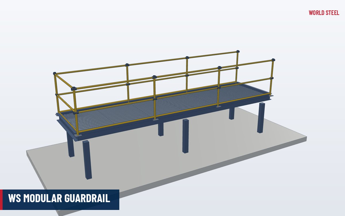 WS modular guardrail – top-mounted