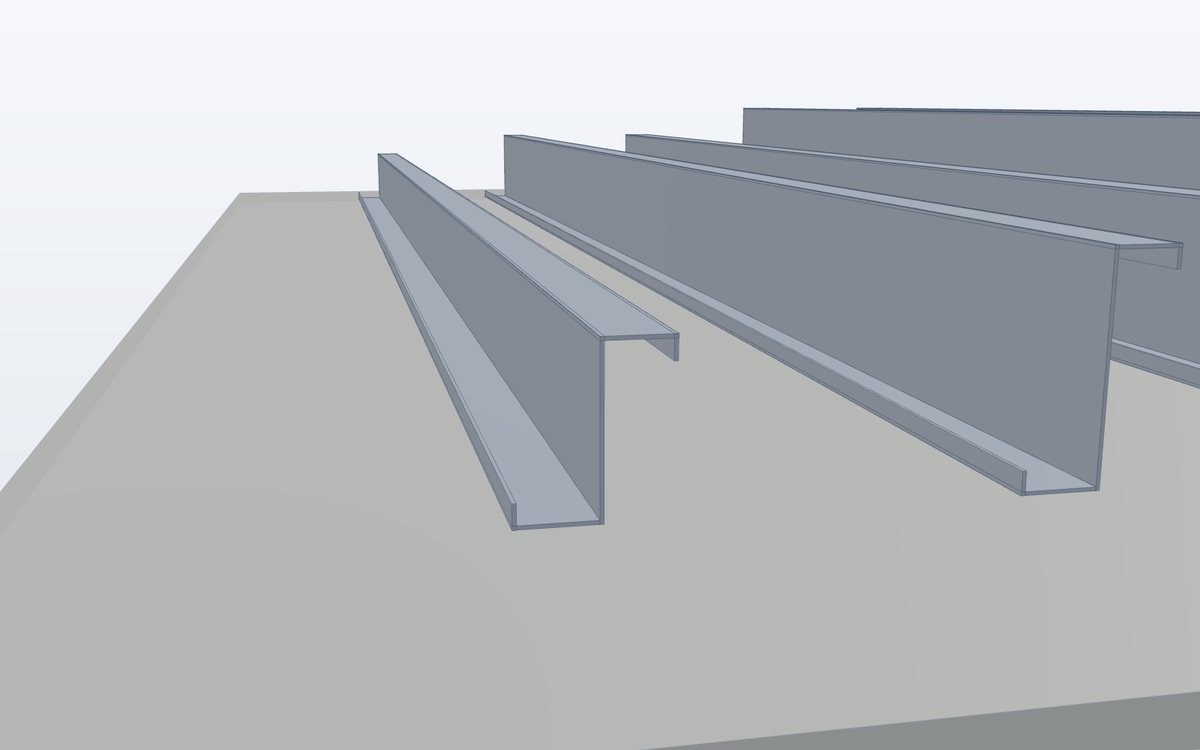 Z purlins – profile detail