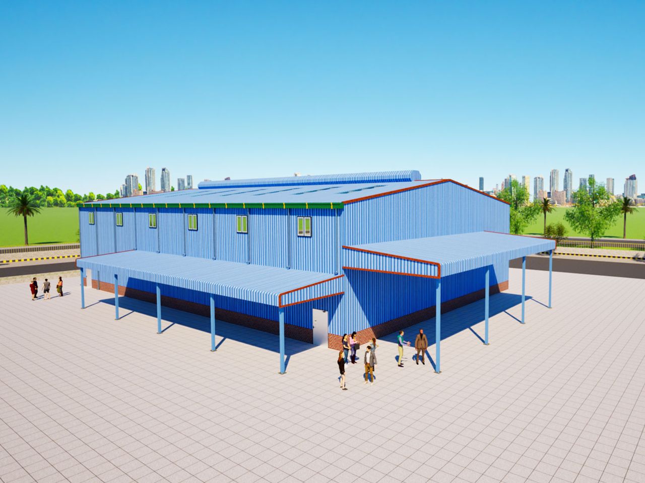 Guyana Warehouse 2 – steel structure, Guyana