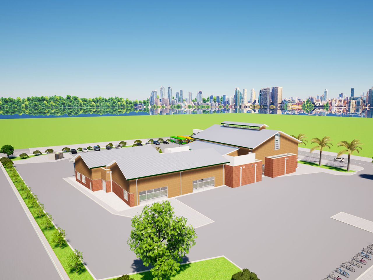 North West Community Center – steel structure, United States
