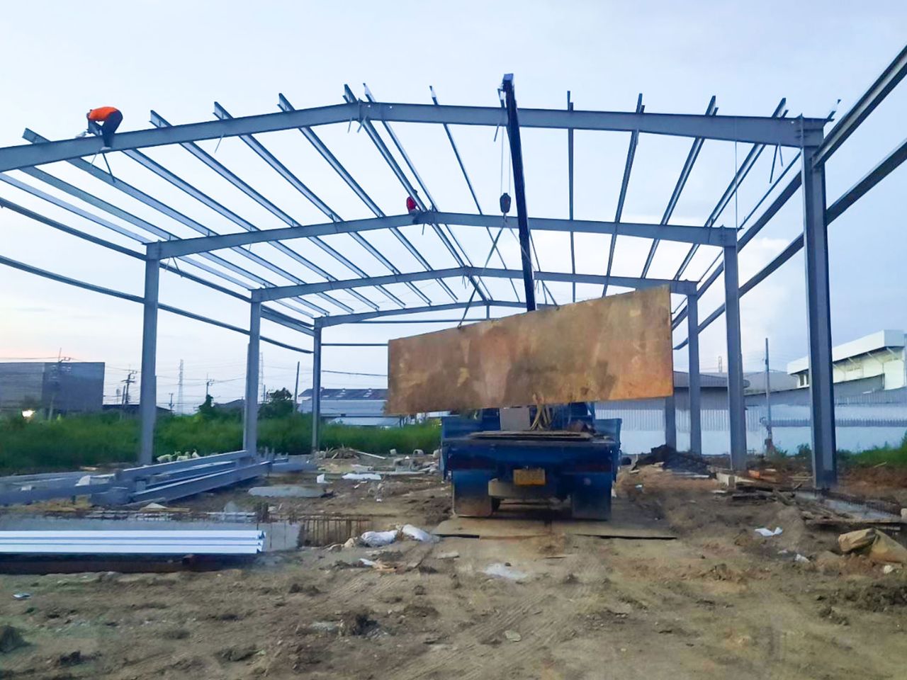 Warehouse 19.4×37 – steel structure, Thailand
