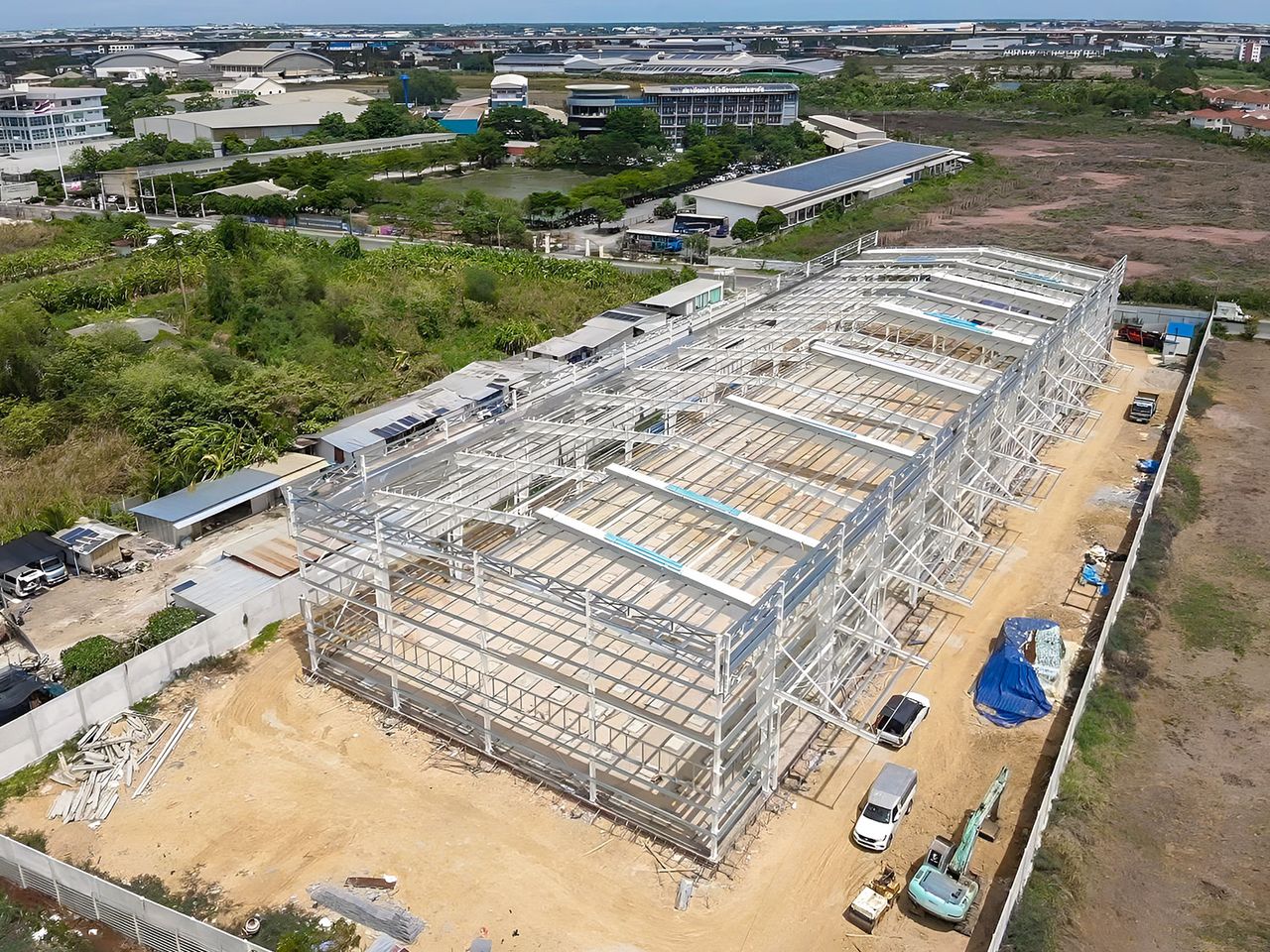 Warehouse 30×100 – steel structure, Thailand