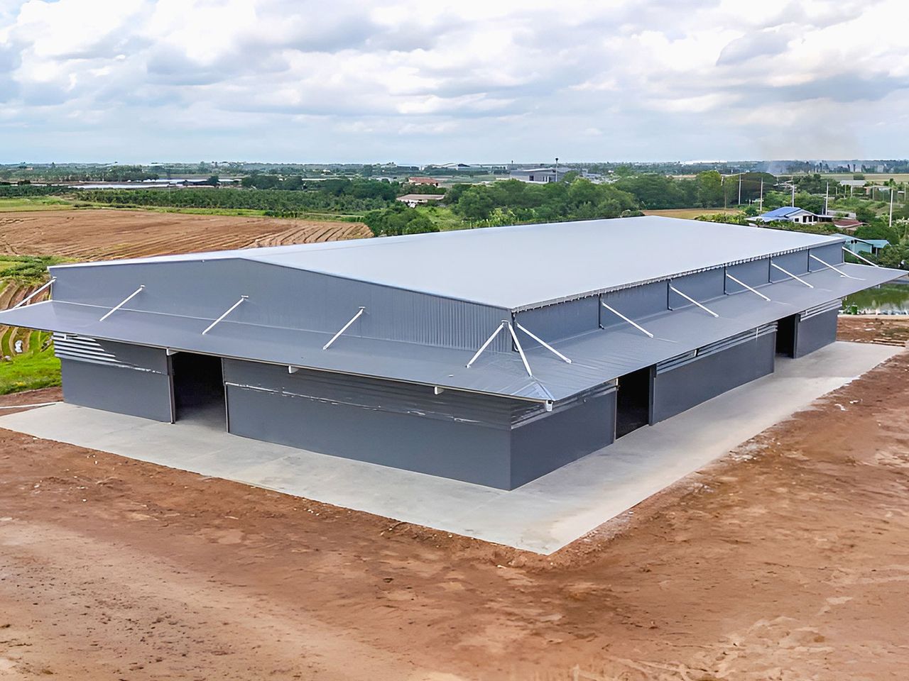 Warehouse 30×55 – steel structure, Thailand