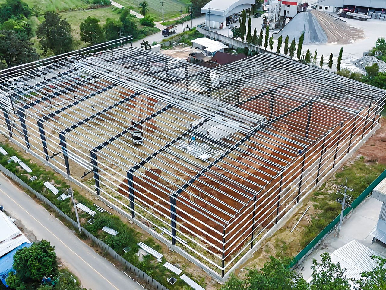 Warehouse 72×74 – steel structure, Thailand