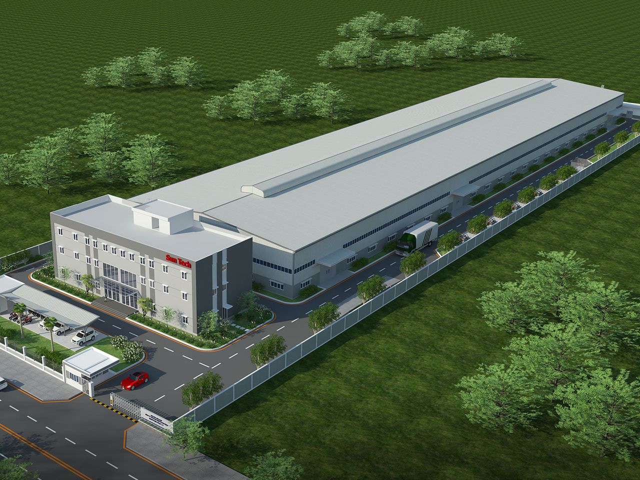 Sun-Tech Mechanical Components Company Factory – steel structure, Dong Nai Province, Vietnam
