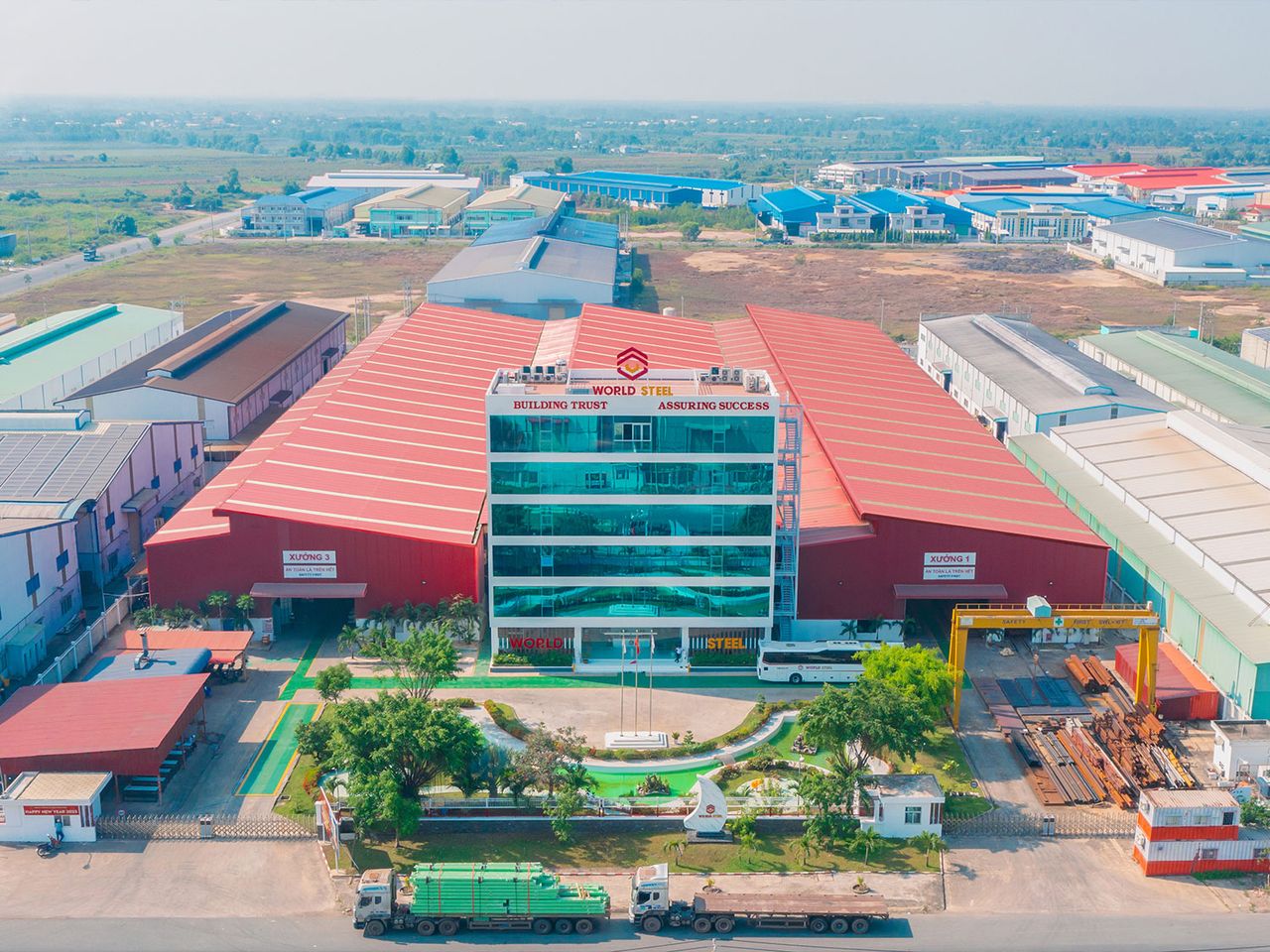 World Steel Group Steel Structure Factory – steel structure, Tay Ninh Province, Vietnam